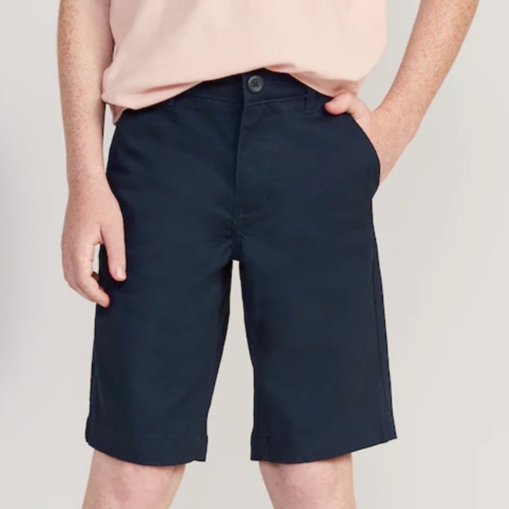 Old Navy Built-In Flex Twill Straight School Uniform Shorts for Boys